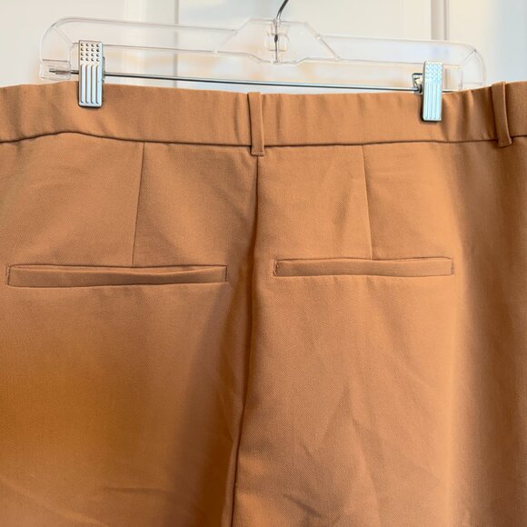 Abercrombie & Fitch Women’s Tan Pleated Trousers Size 18L - Picture 2 of 10